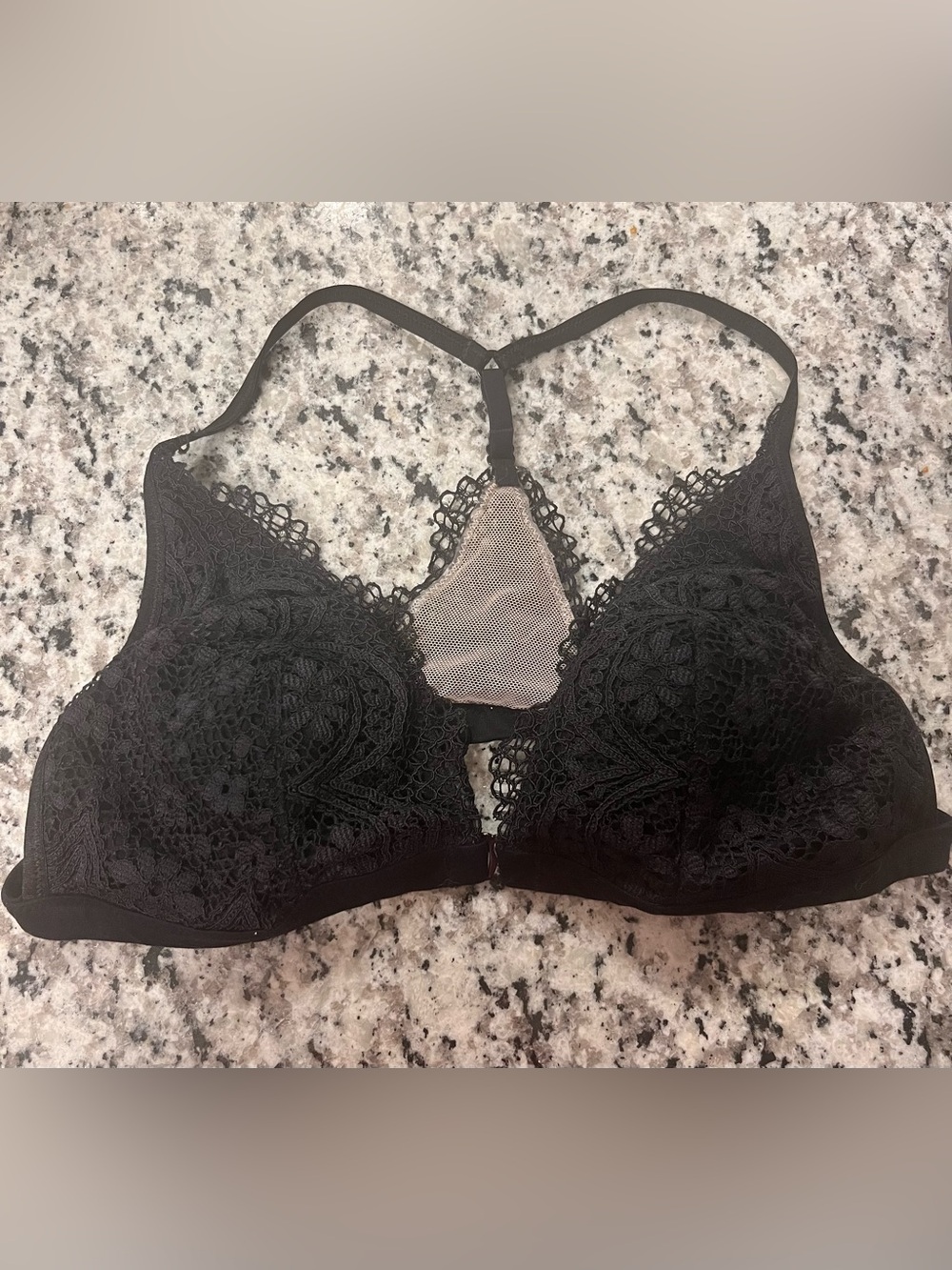Victoria's Secret Black Lace Racerback Bralette